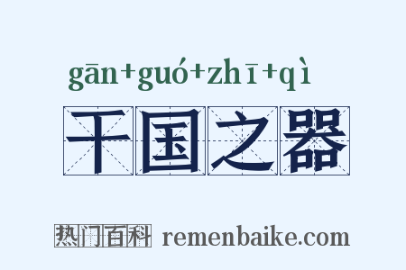 干国之器是什么意思的图片